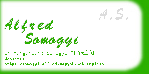 alfred somogyi business card